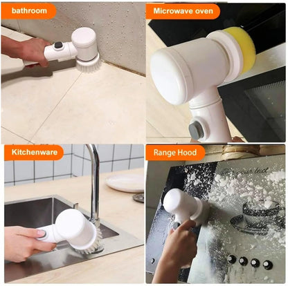 High-Speed Spin Magic Scrubber 5-in 1 for Deep Cleaning